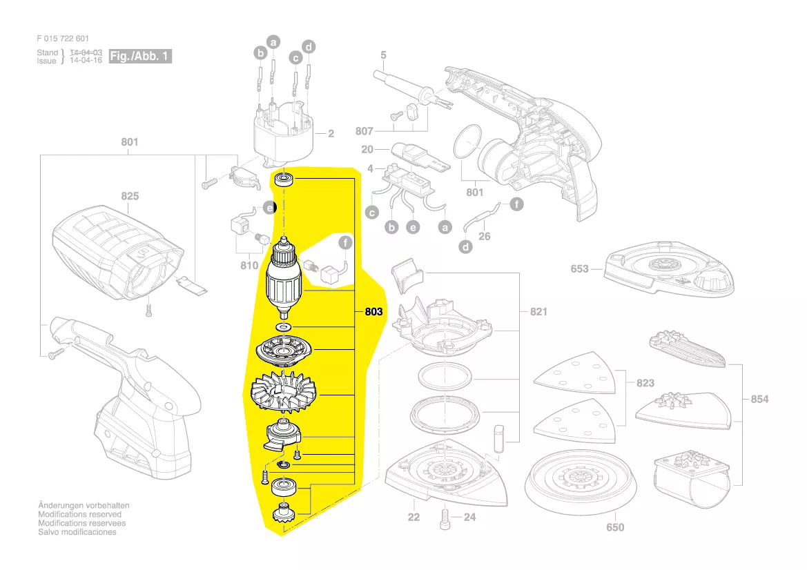 Induit ponceuse Skil 7220 et 7226